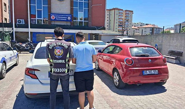 Büyükçekmece'de trafik kavgası kamerada