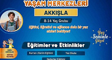 Büyükşehir KAYMEK'in ilçe sosyal yaşam merkezleri yaz okulu kayıtları başladı