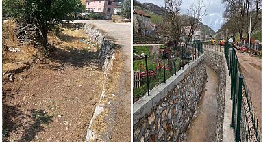 Büyükşehir'den Gürsu'da dere ıslahı ve kanalizasyon hatları tamamlandı
