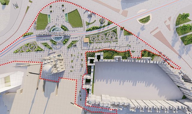 Büyükşehir'in Cumhuriyet Meydanı'nda 'doğal taş dönüşümü' başlıyor