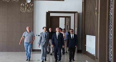 Çanakkale Havalimanı DHMİ Genel Maksatlı Garaj ve VIP Binası inşaatında inceleme