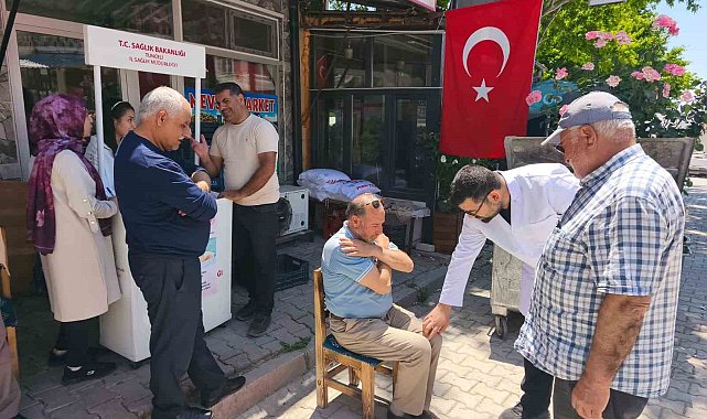 Çemişgezek'te vatandaşlara fiziksel sağlık taraması yapıldı