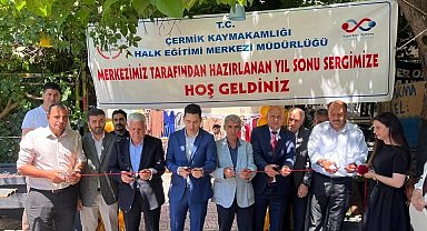 Çermik'te kadınların el emeği sergisi açıldı