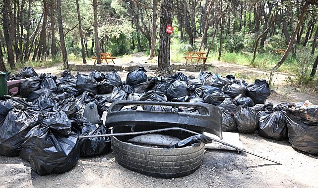 Çiftlik Park Mesire Alanı'nda çevre için el ele verildi