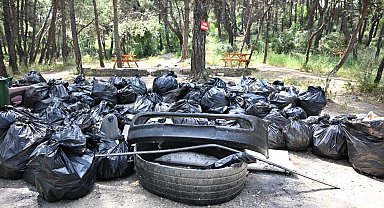 Çiftlik Park Mesire Alanı'nda çevre için el ele verildi