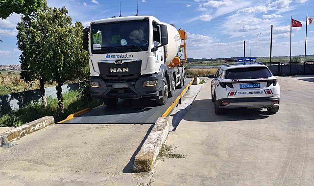 Çimentoyu fazla yükleyince 60 bin TL ceza kesildi