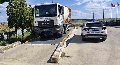 Çimentoyu fazla yükleyince 60 bin TL ceza kesildi