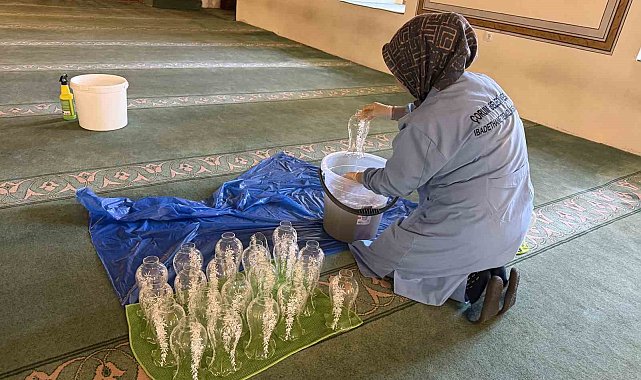 Çorum Belediyesi'nden ibadethanelerde tamizlik