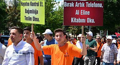 Çorum'da bağımlılığa karşı farkındalık yürüyüşü