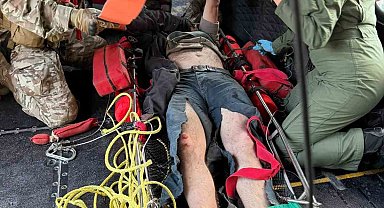 Çorum'da dağ yürüyüşü sırasında kaybolan şahıs helikopterle kurtarıldı