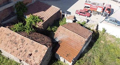 Çorum'da metruk evde korkutan yangın