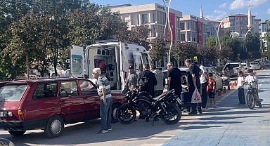 Çorum'da otomobil ile motosiklet çarpıştı: 1 yaralı