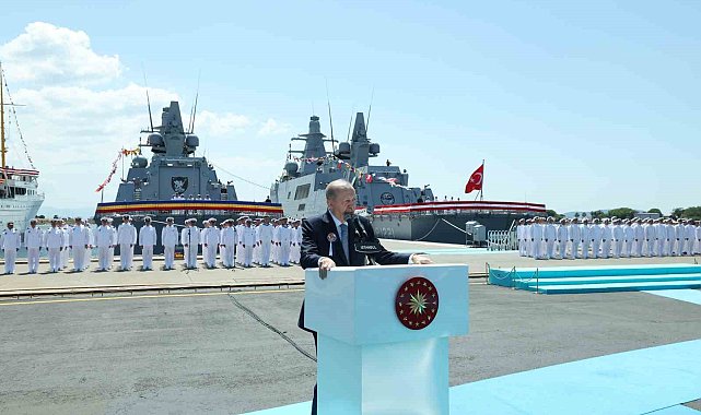 Cumhurbaşkanı Erdoğan: "Askeri gemi inşa sanayimiz, 103 yıllık cumhuriyet tarihimizin en yoğun ve en verimli günlerini yaşıyor"