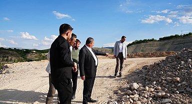 Darende Millet Bahçesi'nde çalışmalar yerinde incelendi
