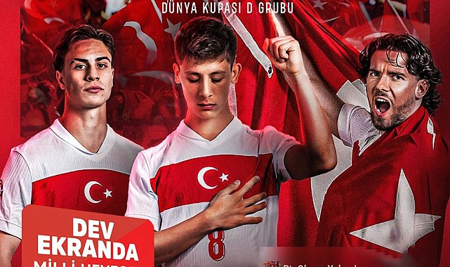 Dev ekranda milli maç heyecanı