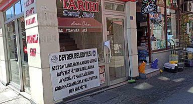 Devrek'te kurallar uymayan işyeri mühürlendi