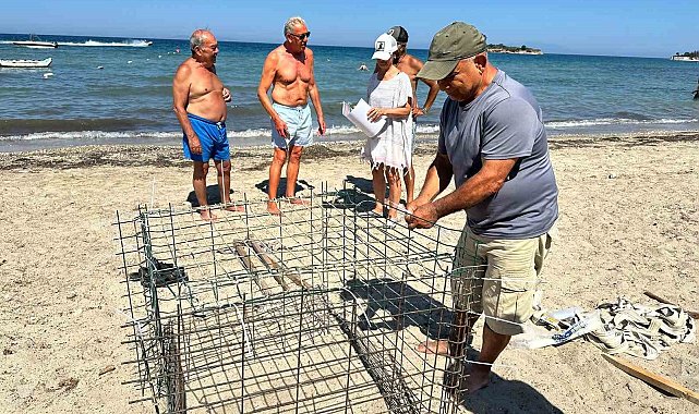 Didim'de ikinci caretta yuvası koruma altına alındı