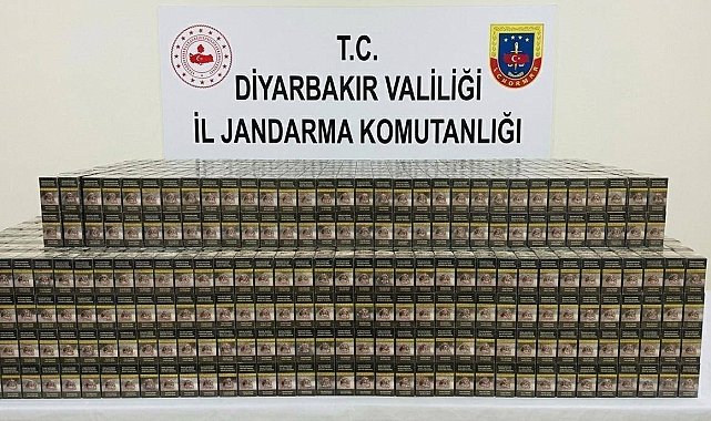 Diyarbakır'da 14 bin 988 paket kaçak sigara ele geçirildi