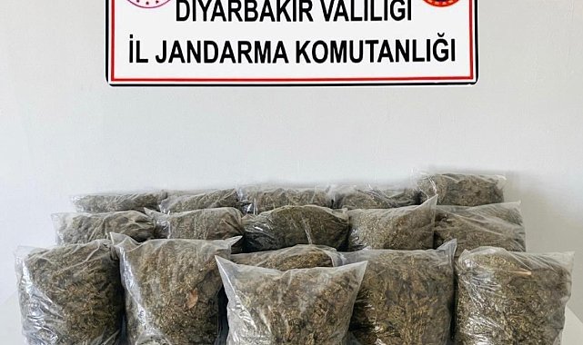Diyarbakır'da 38 buçuk kilo esrar ele geçirildi