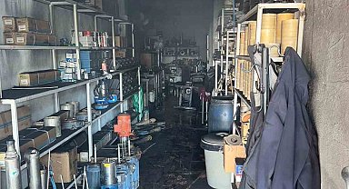 Diyarbakır'da çıkan yangında iş yeri kullanılamaz hale geldi