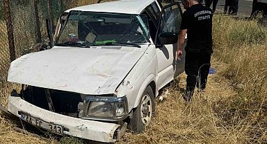 Diyarbakır'da pikap yoldan çıkıp takla attı: 7 yaralı