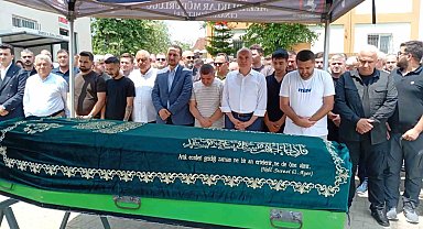 Düzce Belediye Başkanı Özlü'nün şoförü son yolculuğuna uğurlandı