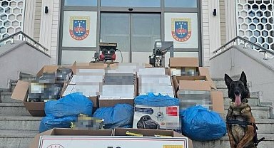 Düzce'de 47 bin 200'ü dolu 130 bin makaron ele geçirildi