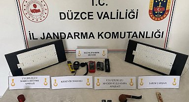 Düzce'de jandarmadan uyuşturucu operasyonu