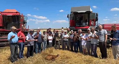 Edirne'de buğday hasadı dualarla başladı