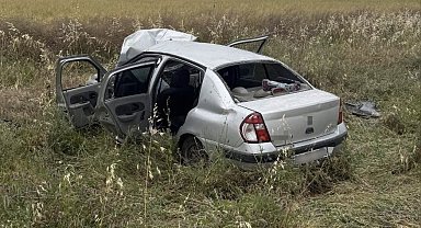 Edirne'de otomobil şarampole çıktı: 4 yaralı