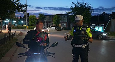 Edirne'de polis ekiplerinden trafik ve asayiş denetimi