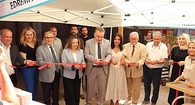 Edremit'te kursiyerlerin el emeği göz nuru ürünleri sergilendi