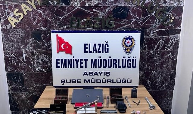 Elazığ'da 7 milyon liralık ziynet eşyası çalan 4 şüpheli tutuklandı