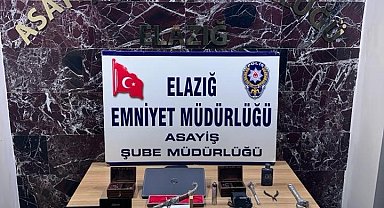 Elazığ'da 7 milyon liralık ziynet eşyası çalan 4 şüpheli tutuklandı