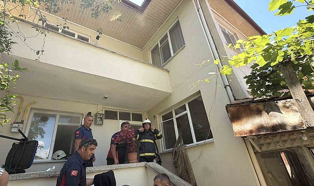 Erbaa'da ev yangınında yaşlı adam hayatını kaybetti