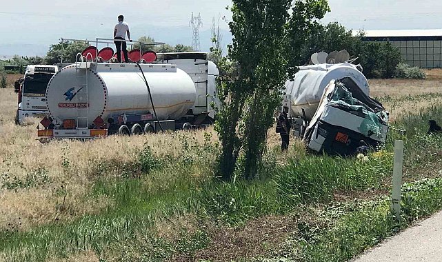 Ereğli'de tanker şarampole devrildi: 1 yaralı