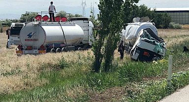 Ereğli'de tanker şarampole devrildi: 1 yaralı