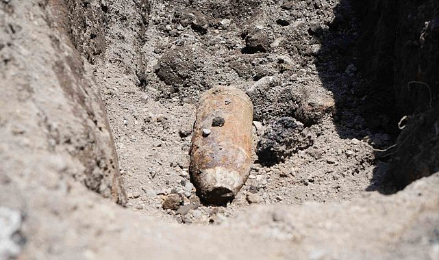 Erzurum'da kanalizasyon hattı kazısında mühimmat paniği
