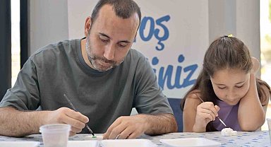 Esenyurt'ta babalar ve çocukları sanatla buluştu