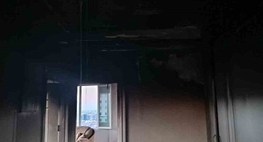 Evi yaktı, canı zor kurtarıldı
