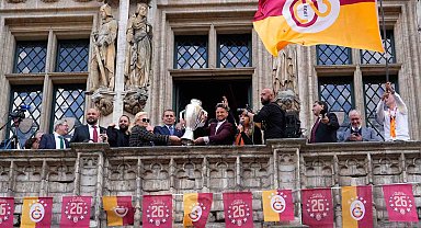 Galatasaray'ın 26. şampiyonluğunun coşkusu Belçika'da yaşandı