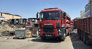 Gaziantep'te korkutan iş yeri yangını söndürüldü