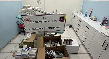Gaziantep'te ruhsatsız diş kliniğine jandarma operasyonu: 2 sahte doktor yakalandı