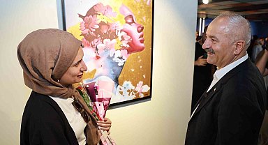 Gebze'de kursiyerlerden "Modern Yansımalar" sergisi