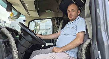 Genç tır şöförünün meslek aşkı