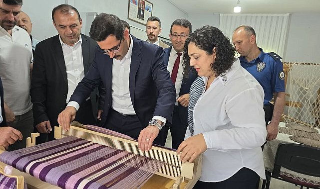 Hanönü'de kursiyerlerin ele emeği ürünleri sergilendi