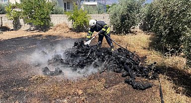 Hassa'da bahçe yangını