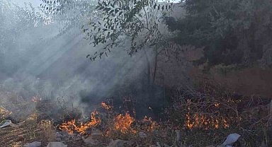 Hassa'da bahçe yangını