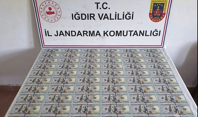 Iğdır'da 10 bin dolar değerinde sahte banknot ele geçirildi