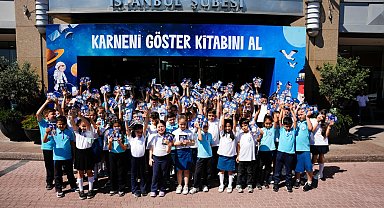 İş Bankası şubeleri karnelerini alan çocukları bekliyor